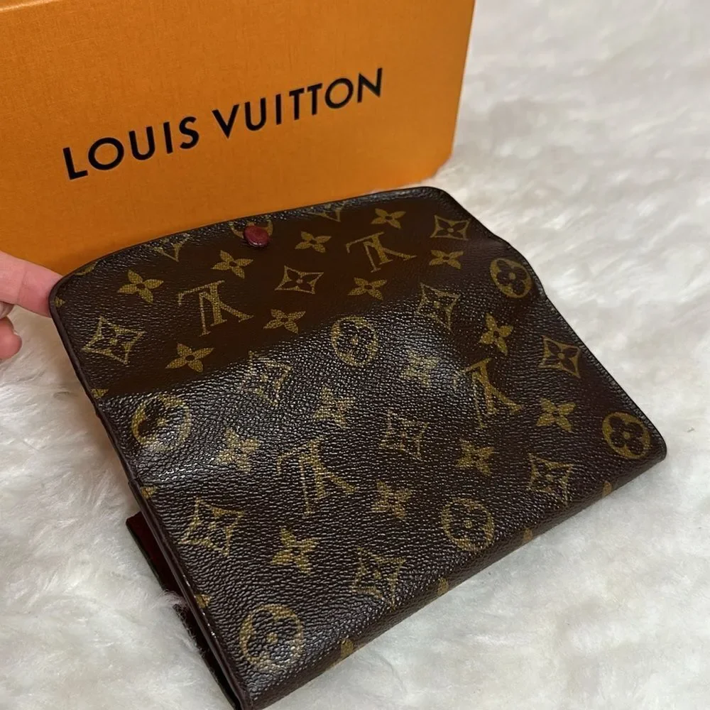 💯Authentic Louis Vuitton Emilie Monogram Long Wallet🍀